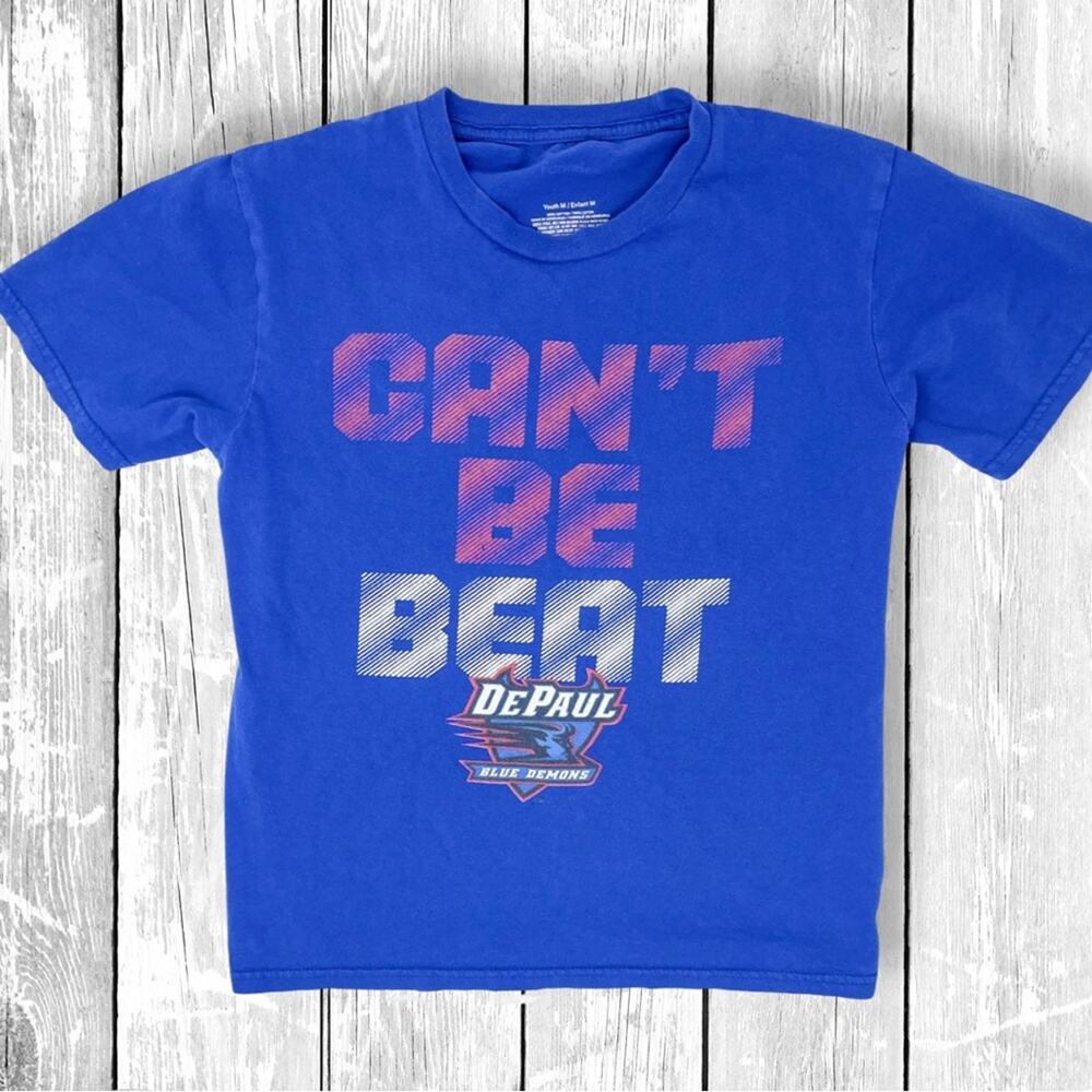 DePaul Blue Demons royal blue youth graphic tee fanatics cotton medium
